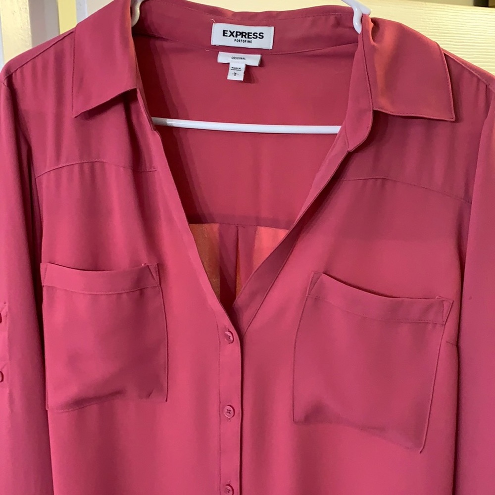 Express portofino original fit L excellent like new condition rose pink